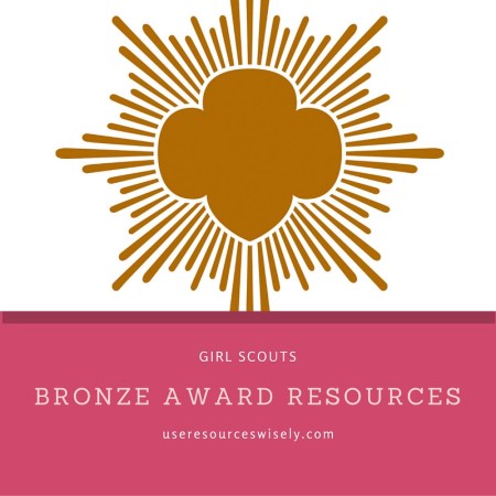 Help and ideas for Girl Scout Bronze Award for Junior Girl Scouts