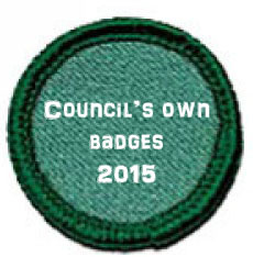 Council's own badges for Girl Scouts USA. Includes some Daisy badges from the Maine council.