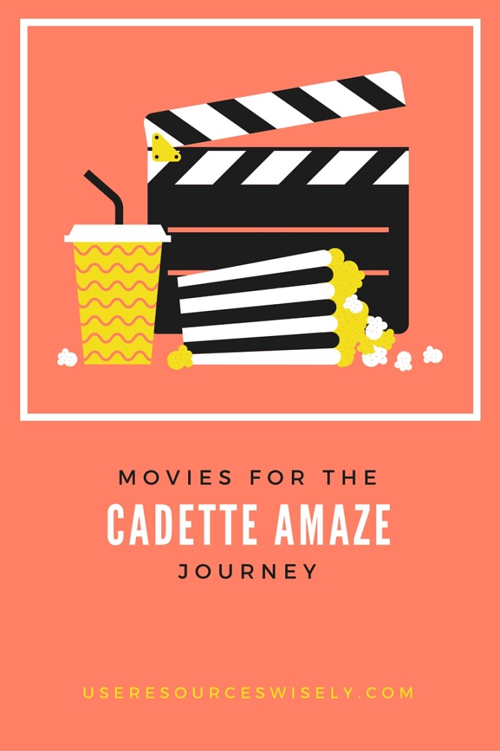 Movie ideas and tie-ins for Cadette Girl Scout AMAZE journey