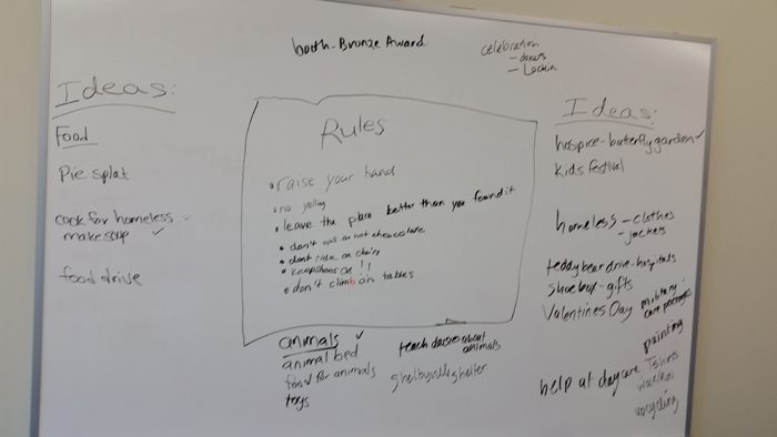 Bronze Award Brainstorming Tips