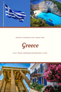 Girl Scout World Thinking Day ideas for Greece. Games, crafts and activities for Girl Scouts and Girl Guides.