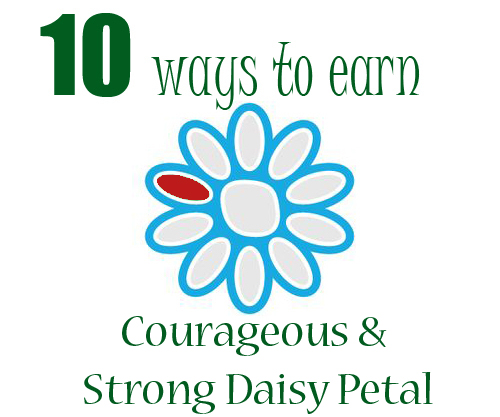 Earn the Red Daisy Petal | Courageous & Strong | Girl SCout Law