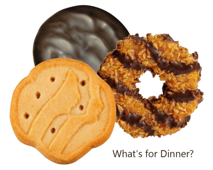 Girl scout cookies - recipes for dinners and desserts using GS cookies