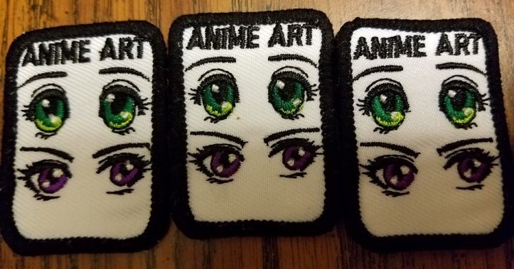 anime art badges for girl scout cadettes