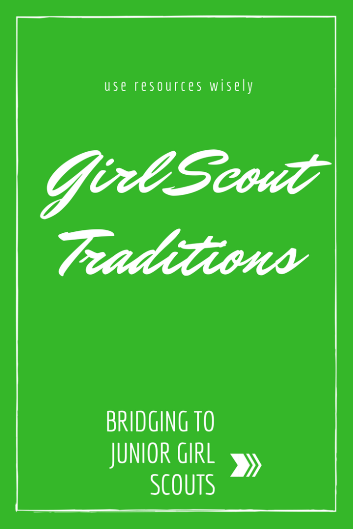 Bridging from Brownies to Junior Girl Scouts - a traditional bridging ceremony