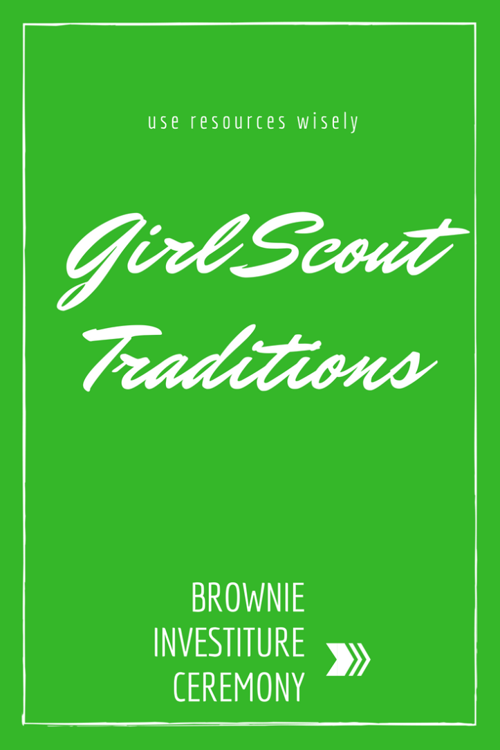 Girl Scout traditions - Brownie investiture ceremony