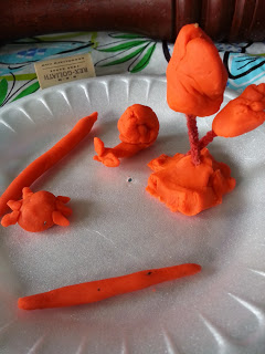 Brownie bugs badge - creating clay bugs, worms and outdoor landscapes