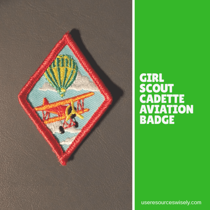 Girl scout councils own aviation badge from Kentucky council
