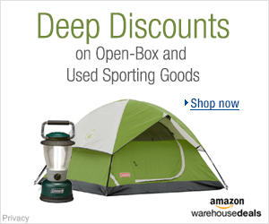 Discount on open-box and used camping goods for your scout troop