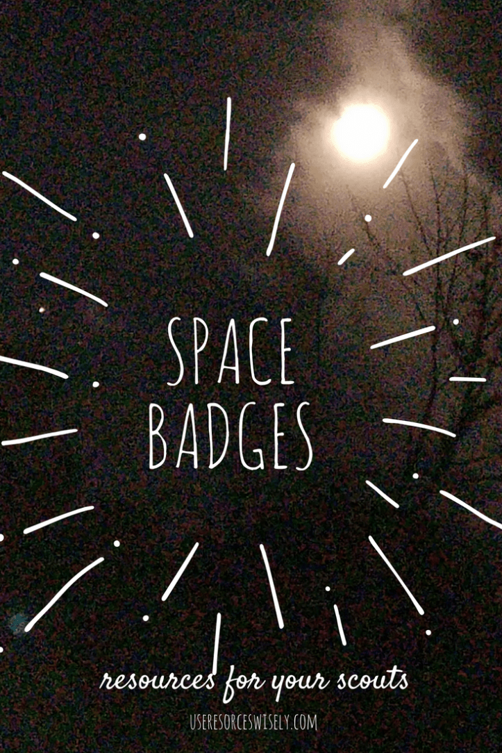 Girl Scout space badge resources